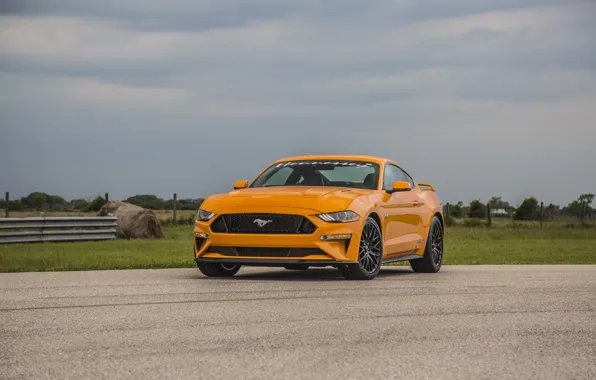 Mustang, Ford, orange, Hennessey, Hennessey Ford Mustang GT