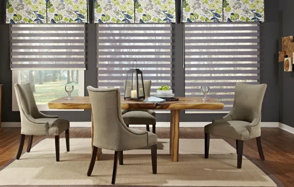 Windows, modern, interior, dining room, design. villa