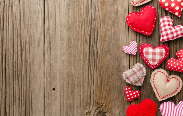 Red, heart, Board, heart, hearts, red, thread, heart