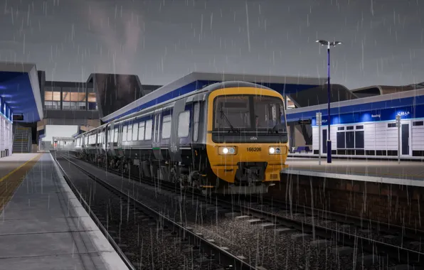 Locomotive, Train, Railroad, UK, Great Britain, Train Sim World 2020, Diesel train, Train Simulator