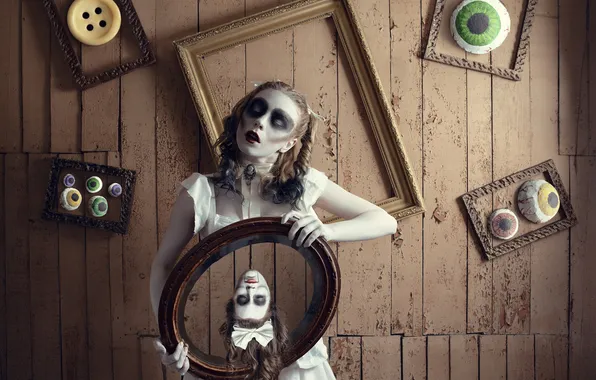 Picture fantasy, surrealism, doll, horror, Doll House