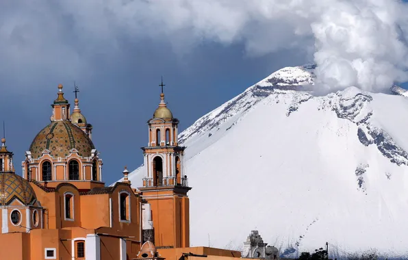 The volcano, Mexico, Puebla, Popocatepetl