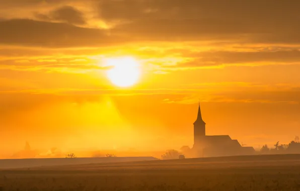 Light, night, temple