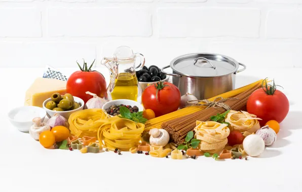 Mushrooms, oil, eggs, cheese, pan, pepper, vegetables, tomato
