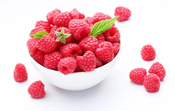 Picture berries, raspberry, bowl