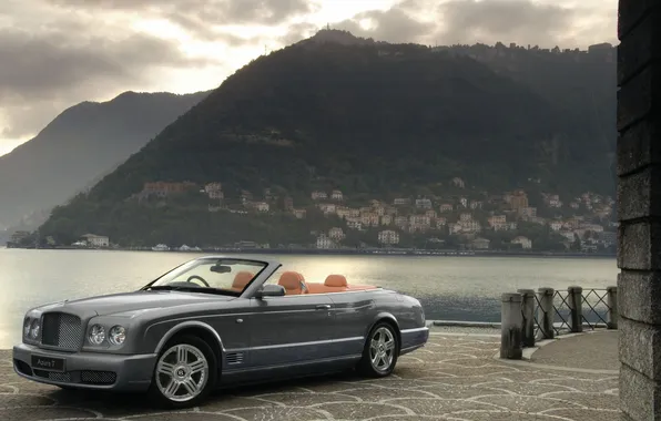 Sea, mountains, Bentley, azure-t