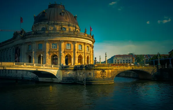 River, the building, Germany, architecture, bridges, Germany, Berlin, Berlin