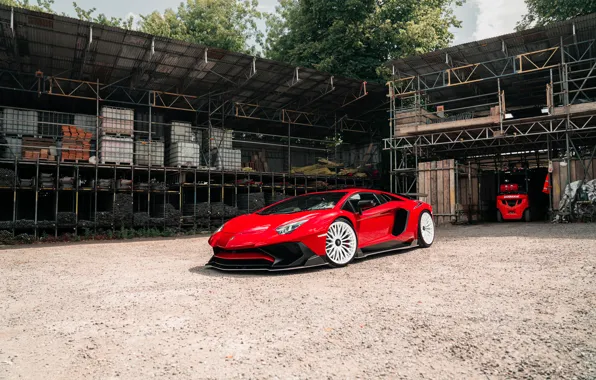 Picture Red, White, Aventador, Wheels, LP750-4 SV