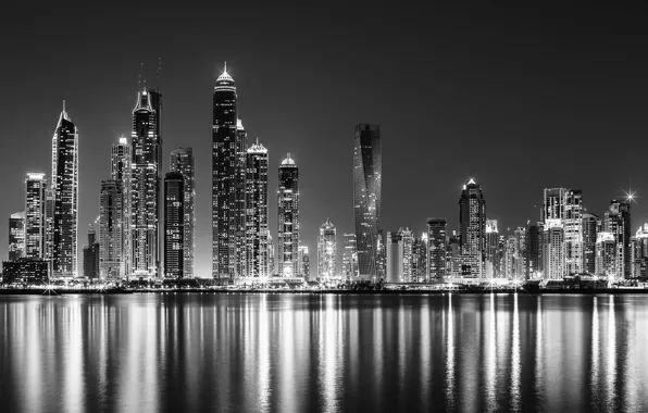 Picture reflection, Dubai, Metallic Marina