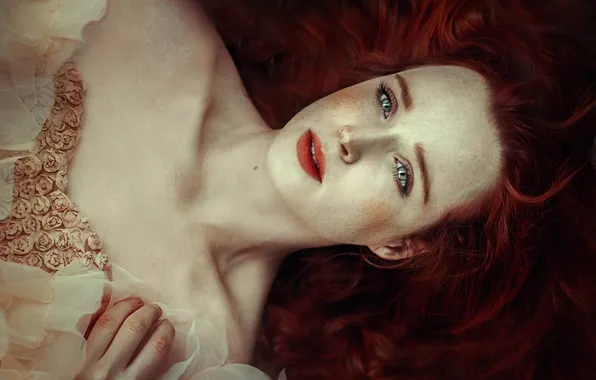 Eyes, face, hair, beauty, freckles, red