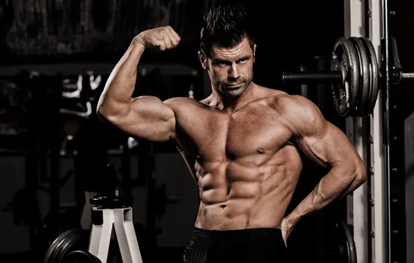 Pose, sport, athlete, male, torso, rod, bodybuilding, muscles