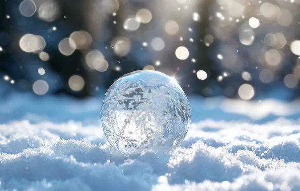 Snow, Snowflakes, New year, Christmas decorations, 2025