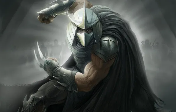 Pose, mask, male, Teenage mutant ninja turtles, Teenage Mutant Ninja Turtles, Shredder, Shredder