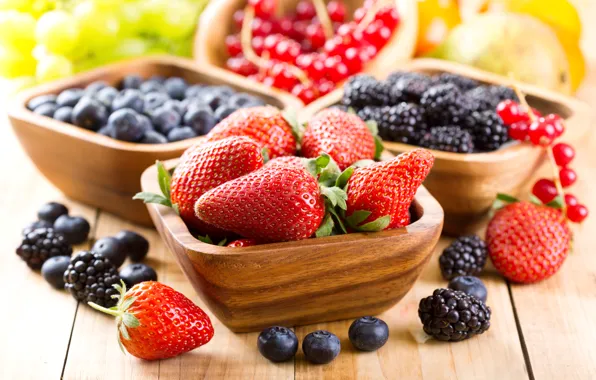 Picture berries, strawberry, Cup, fresh, currants, BlackBerry, strawberry, blueberries