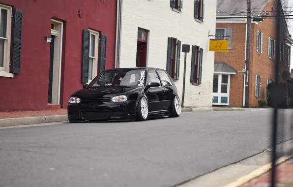 City, black, R32, tuning, gti, BBS