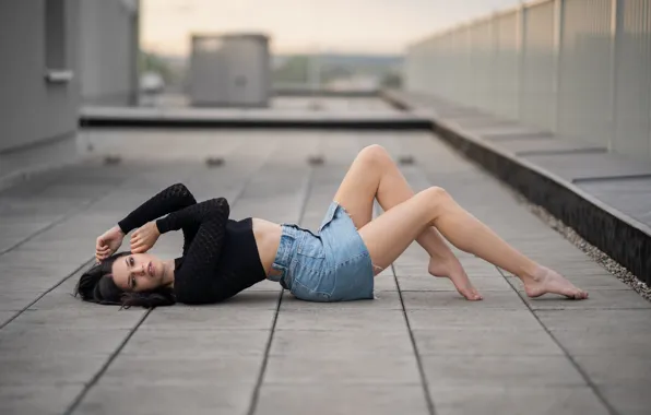 Picture girl, lies, legs