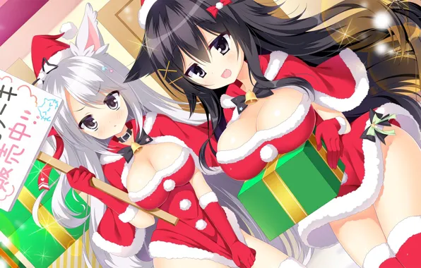 Kawaii, boobs, big, breast, anime, brunette, tits, large