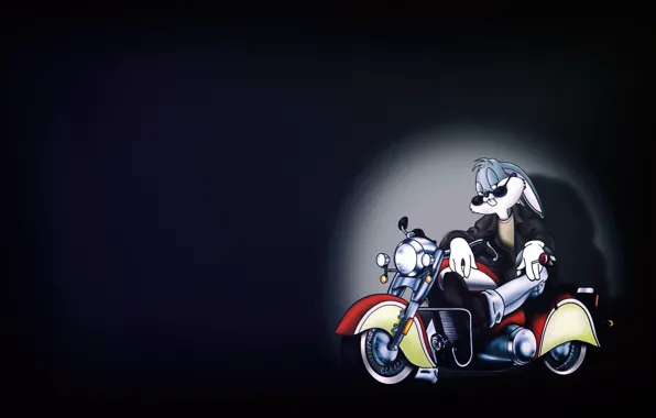 Picture Rabbit, Motorcycle, Cartoon, Looney Tunes, Bugs Bunny, Bugs Bunny, Bugs Bunny