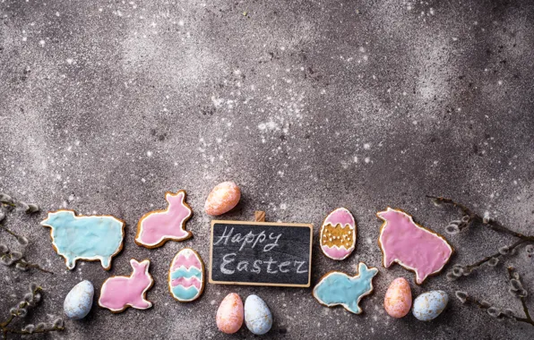 Holiday, eggs, spring, Easter, gingerbread