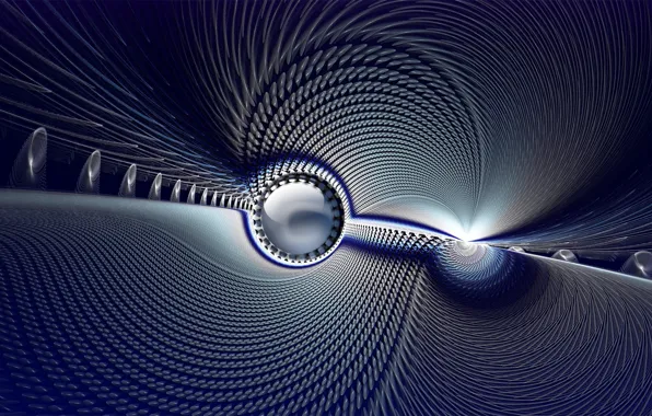 Picture movement, fractals, spiral, spiral, fractals, motion, geometric shapes, geometric shapes