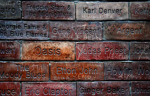 England, Liverpool, Mathew Street, Wall Of Fame