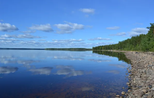 Picture nature, lake, Karelia
