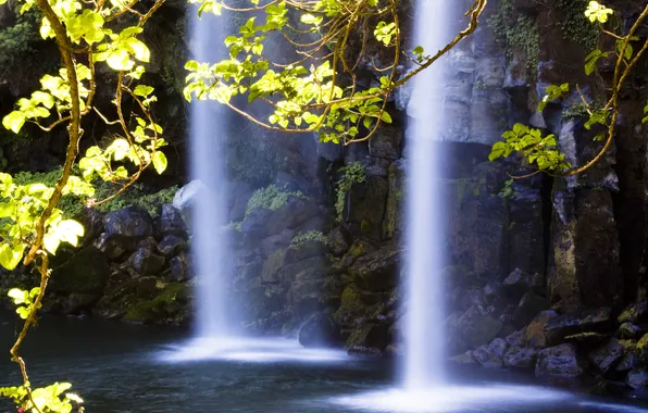 Water, light, stones