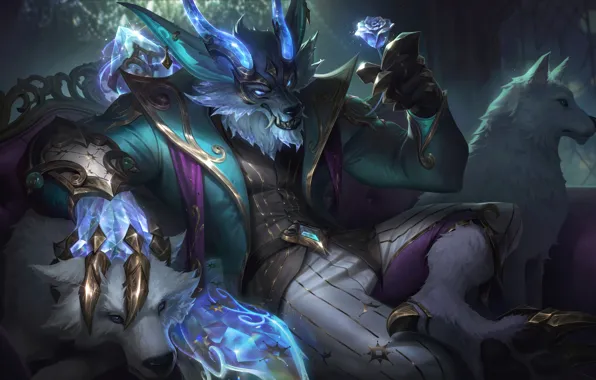 Art, League of Legends, Skin, LoL, Warwick, Winterblessed