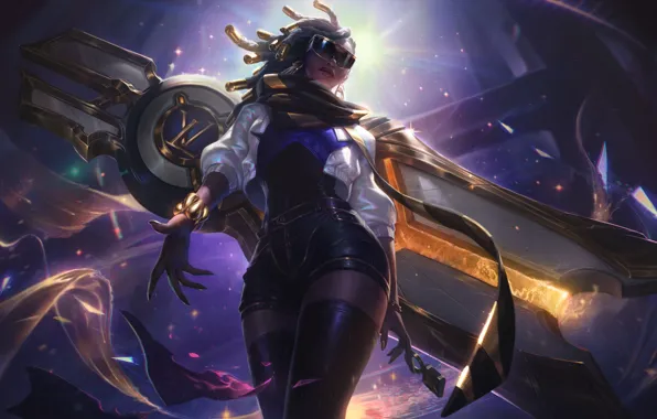 Girl, glasses, League Of Legends, Senna