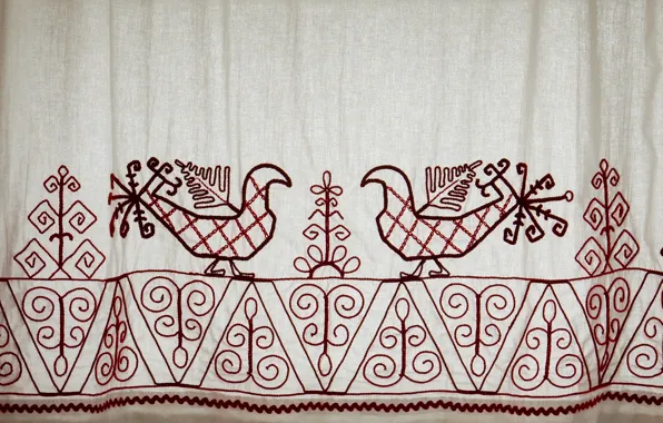 Old, widescreen, Wallpaper, curtains, wallpaper, background, embroidery, the Wallpapers