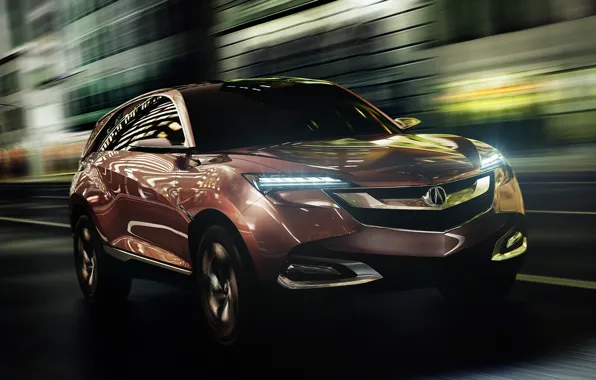 Auto, Concept, lights, the concept, the front, Acura, SUV-X