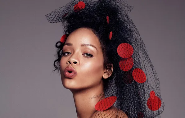 Kiss, singer, Rihanna, celebrity, Rihanna