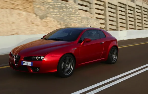 Picture road, movement, Alfa Romeo, Alfa Romeo, Brera, Brera