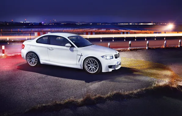BMW, the evening, front, autowalls, BMW 1M