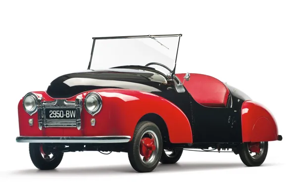 Car, red, old, classic, automobiles, french, classical, Prochie Atlas Babycar