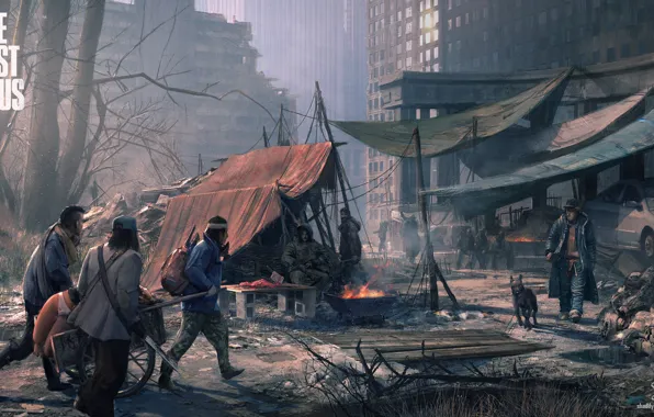 Picture the city, people, art, the end of the world, the last of us