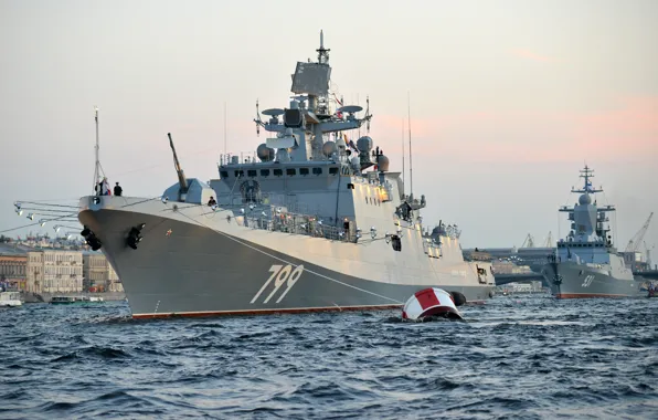 Frigate, Neva, Parade, Admiral Makarov
