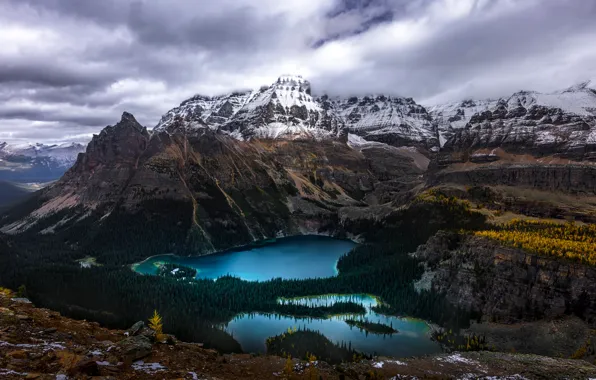 Picture clouds, mountains, lake, beauty, Canada, Canada, mountains, clouds