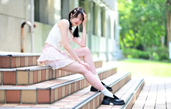 Girl, stage, Asian