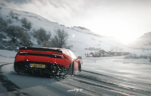 Picture Lamborghini, Microsoft, Huracan, Forza Horizon 4, by Wallpy