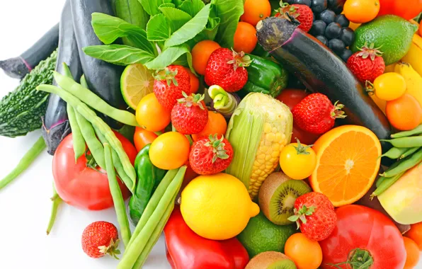 Berries, fruit, vegetables, fresh, fruits, berries, vegetables