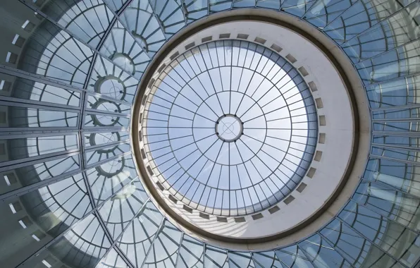 Germany, gallery, Frankfurt am main, glass dome, Schirn Kunsthalle