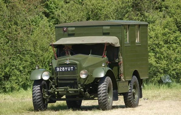 Car, military, British, cargo, WW2, Morris Commercial Truck