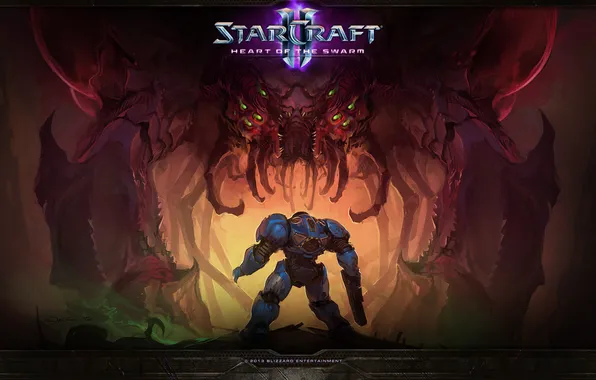 Picture Zerg, Heart of the swarm, Terran, The warden, StarСraft 2