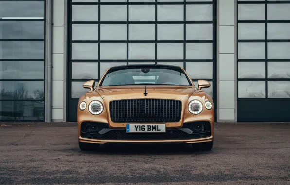 Picture Bentley, front view, Flying Spur, 2020, V8, 2021, Flying Spur V8