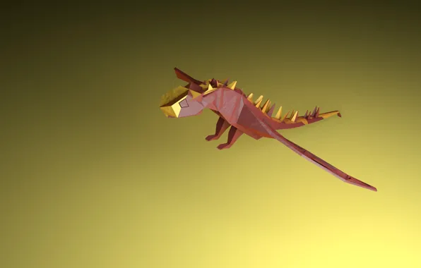 Dragon, Dragon, red dragon, low poly dragon, red dragon, low poly dragon