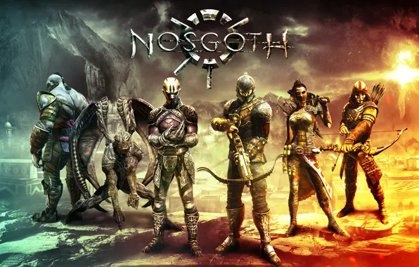 Weapons, the game, wings, bow, crossbow, Nosgoth