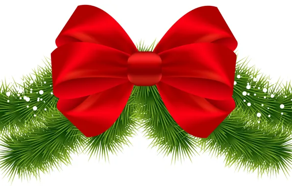 Picture tree, new year, bow