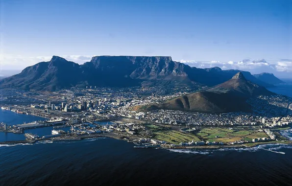 Picture the city, panorama, South Africa, South Africa, Table Mountain
