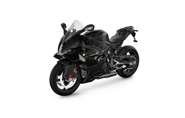 BMW S 1000 RR, Bikes, White background, 2024, Sports bikes